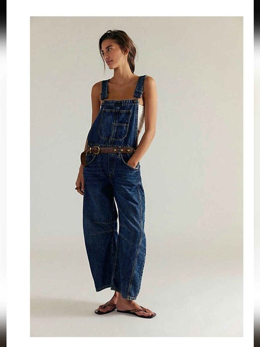 NWOT We The Free Good Luck Barrel Overalls~ Deep End